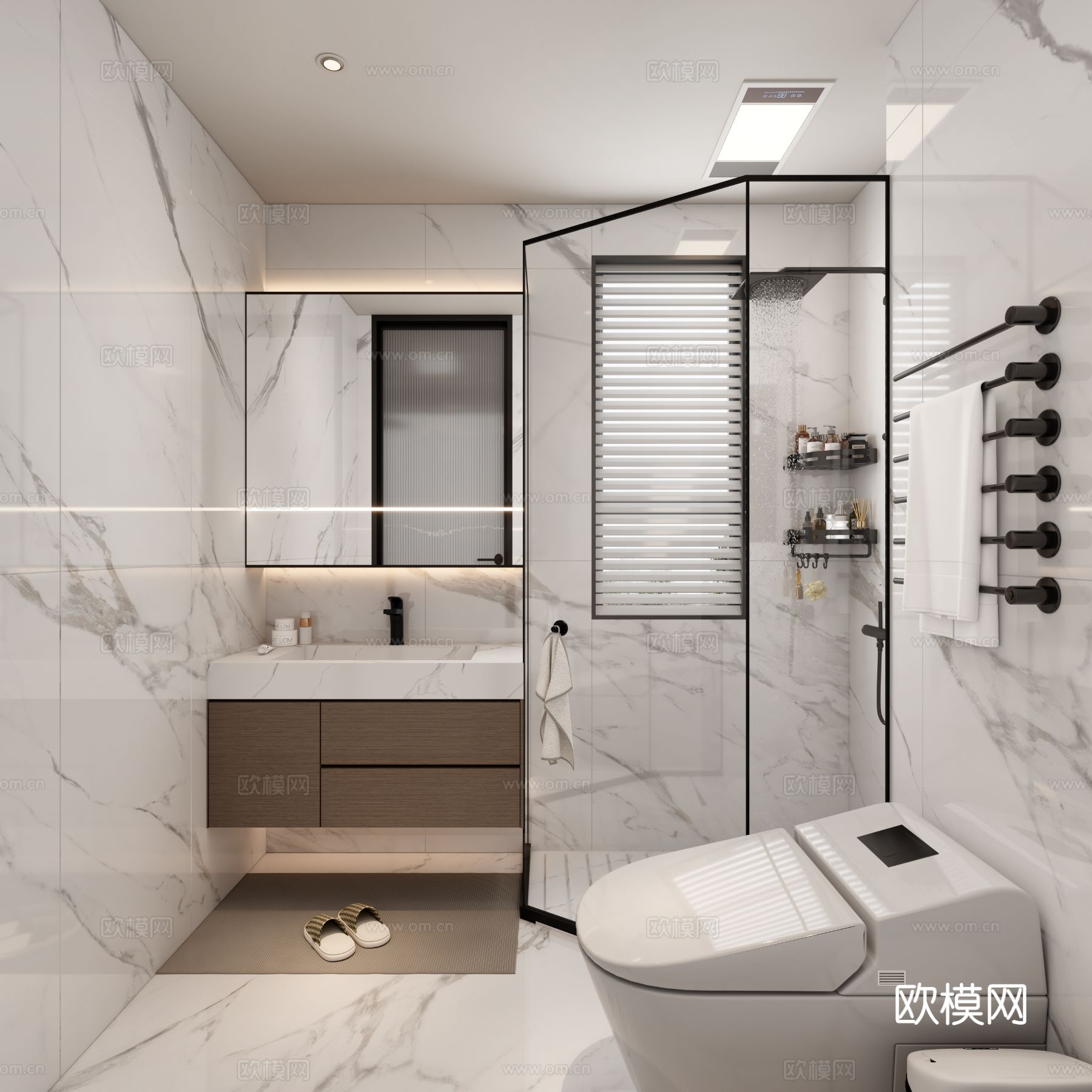 意式厨房 开放式厨房 现代厨房3d模型下载