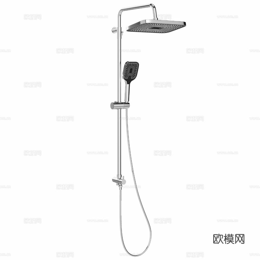 OM淋浴架 STWORKI Gotland WH625花洒3d模型下载