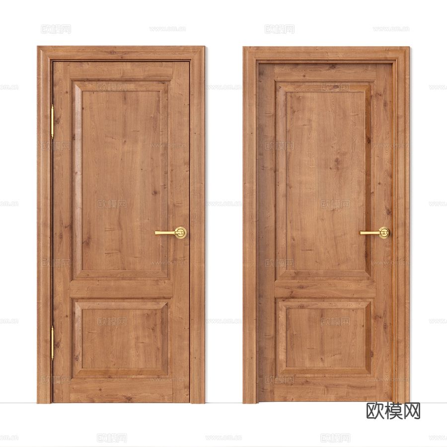 Uberture门 木门3d模型下载