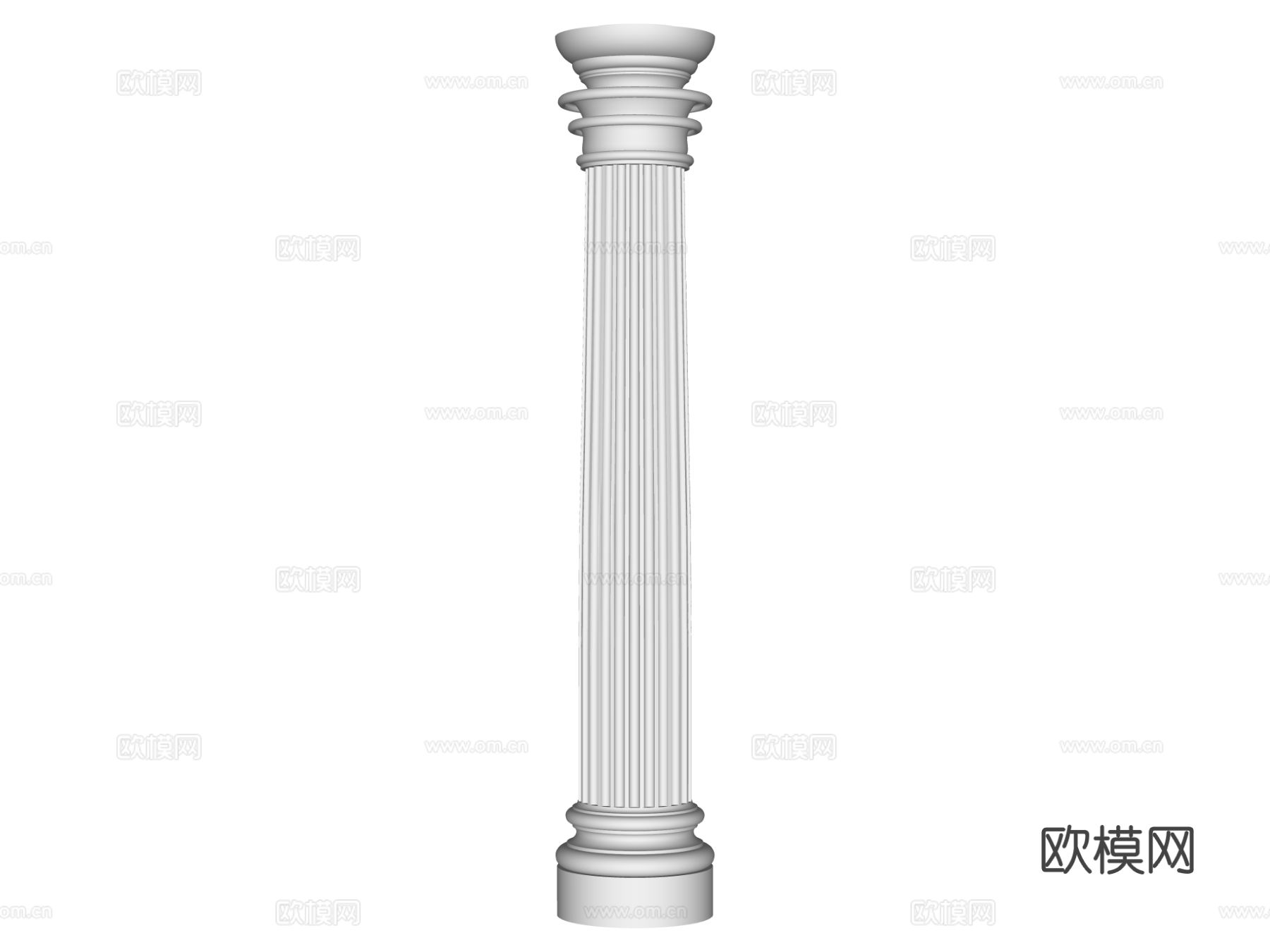 装饰柱 罗马柱su模型