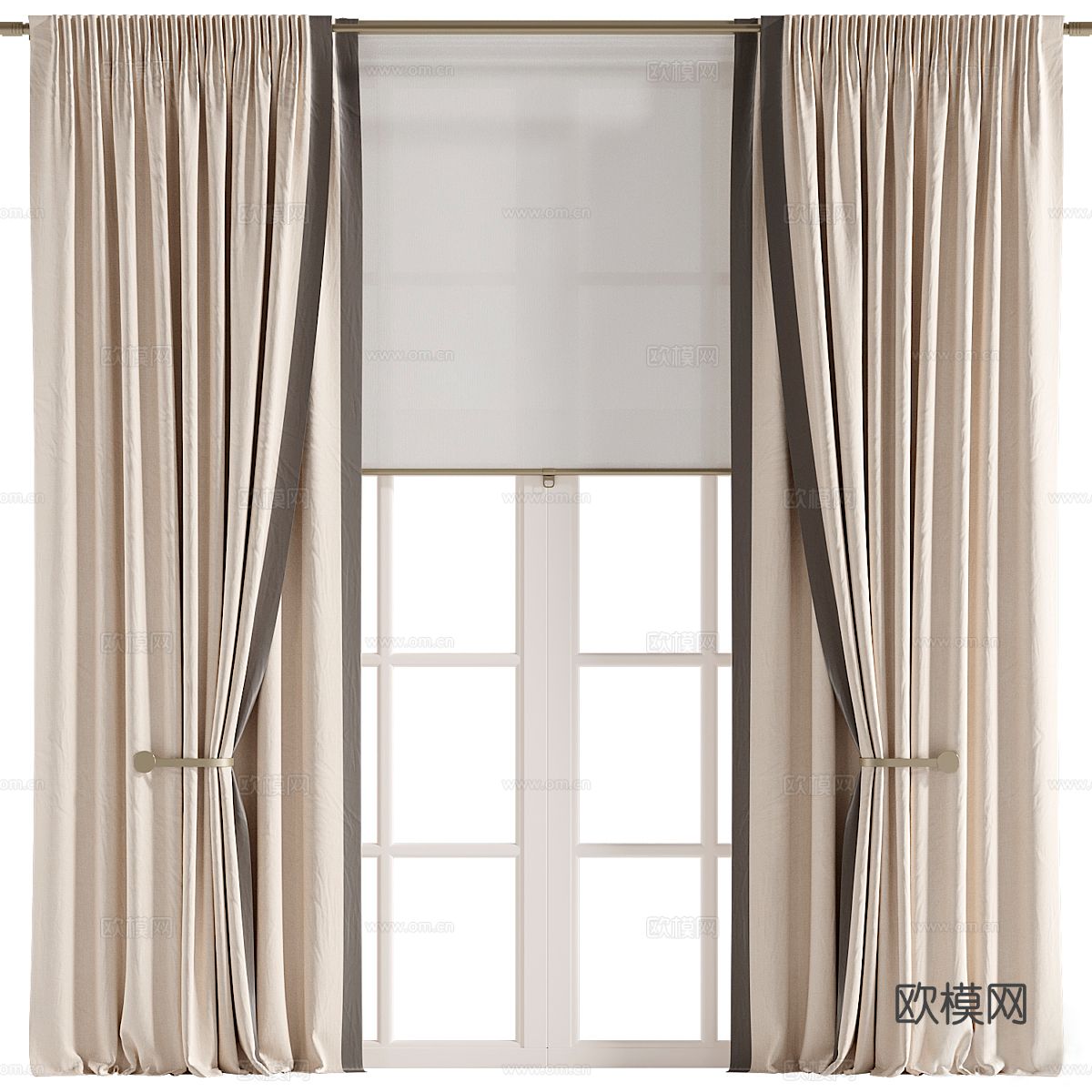 窗帘3d模型