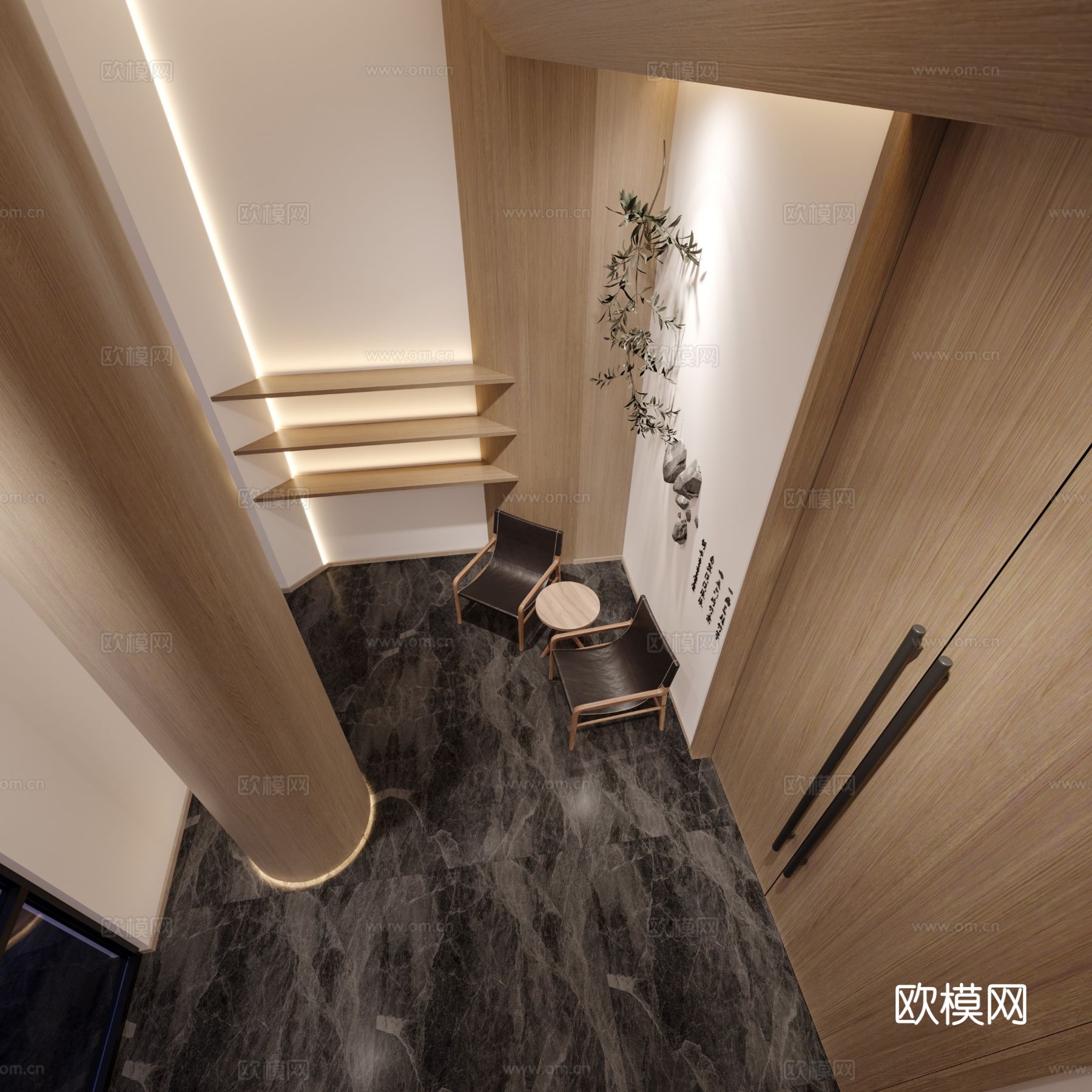 宋式风格新中餐厅效果图下载（渲染图3）
