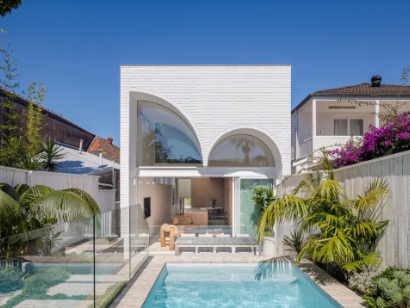 几何体量+当代住宅：悉尼 Moon House