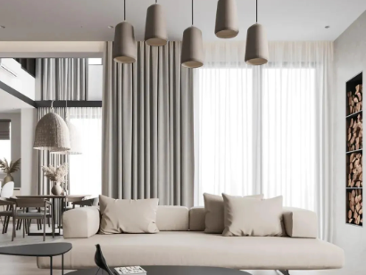 黑白灰+极简，高级而温润的空间！