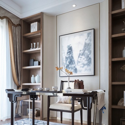太合南方设计 新中式实木书桌