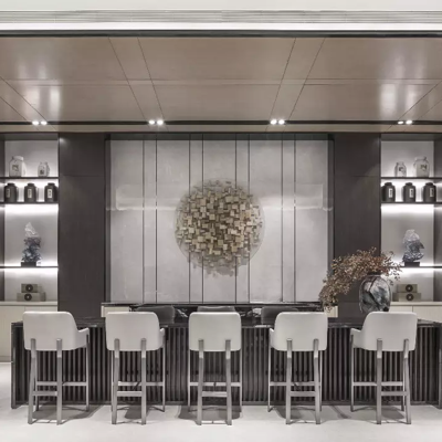 六艺源设计 新中式大理石服务台