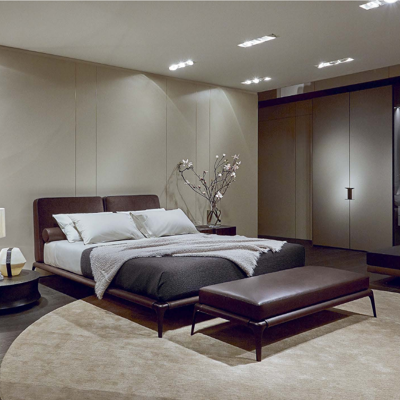 意大利Poliform品牌 现代布艺双人床