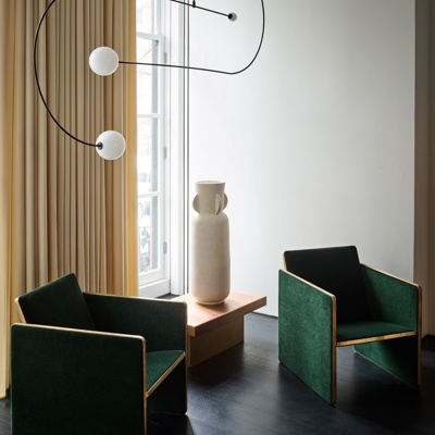 The Future Perfect设计 现代绿色休闲单人小沙发