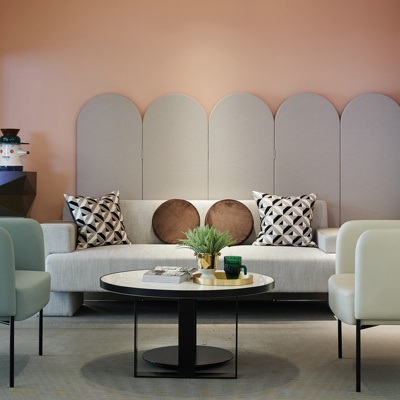 羽果设计 现代布艺沙发组合