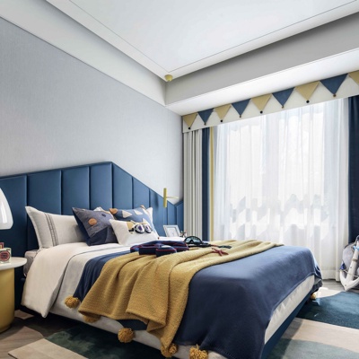 HCD柏年印象 现代卧室男孩房