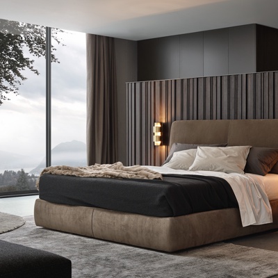 意大利Poliform品牌 现代卧室双人床