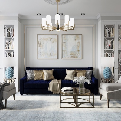 Irina Maslova设计 简欧沙发组合