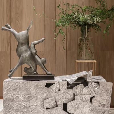 郑树芬设计 新中式石制端景柜