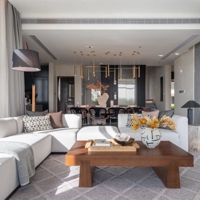 伶居设计 现代客厅餐厅