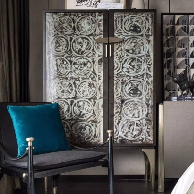 葛亚曦 新中式 单椅斗柜组合