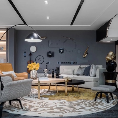 元禾大千 现代活动室休息区