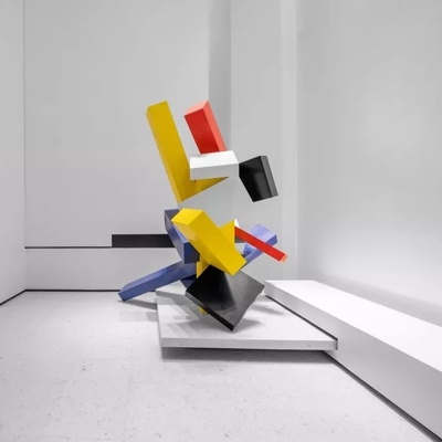 道胜设计 现代几何个性雕塑