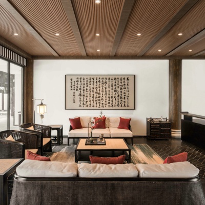 HMD设计 新中式酒店休息区
