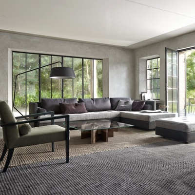 法国LIGNE ROSET品牌 现代客厅转角沙发组合