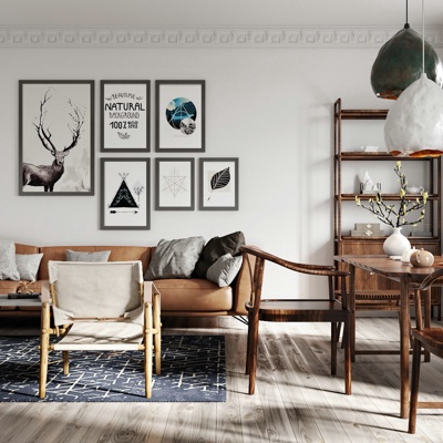 KirillGordeev设计 北欧客厅餐厅