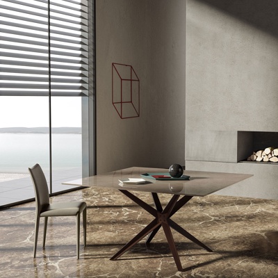 意大利Jesse品牌 现代正方形餐桌椅