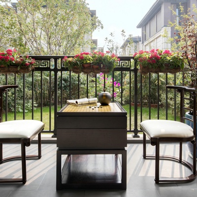 则灵设计 新中式休闲围棋台