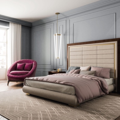 意大利Capital品牌 现代轻奢双人床