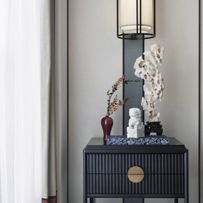 创时空设计 新中式实木床头柜