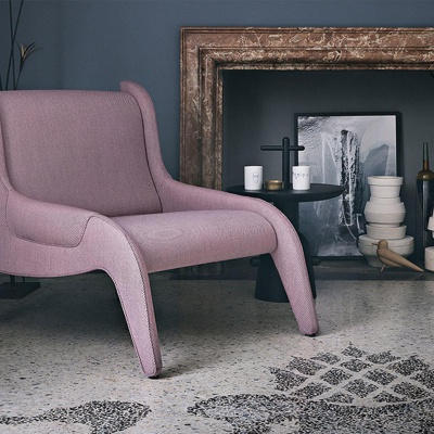 意大利Cassina品牌，现代布艺沙发椅