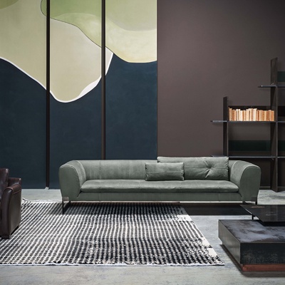 意大利BAXTER品牌 现代布艺沙发茶几书架