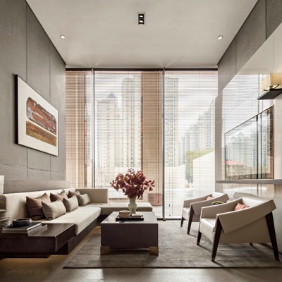 矩阵纵横设计 新中式售楼处VIP室