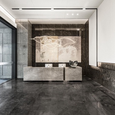 HWCD设计 现代售楼处前台