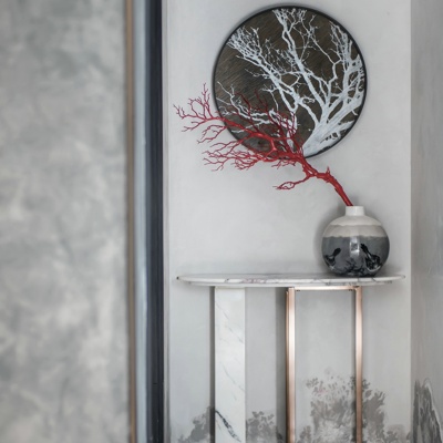 布鲁盟 现代端景台花瓶摆件