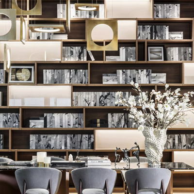 朴悦设计 现代万科营销中心休息区