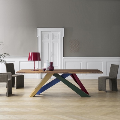 意大利Bonaldo品牌 北欧实木餐桌椅