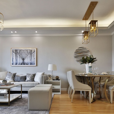 爱特大观设计 现代客厅餐厅