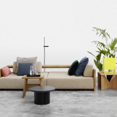 德国E15品牌 北欧实木双人沙发