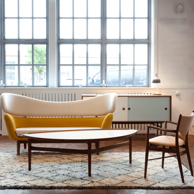 丹麦House of Finn Juhl品牌 北欧实木沙发组合