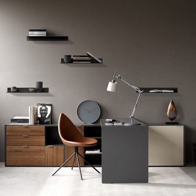 丹麦BOCONCEPT品牌  现代多功能办公桌椅组合