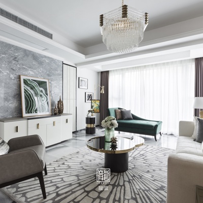 龙微设计 现代客厅
