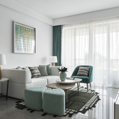 上上国际设计 现代客厅