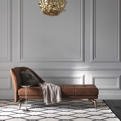 意大利driade品牌  现代皮革贵妃椅