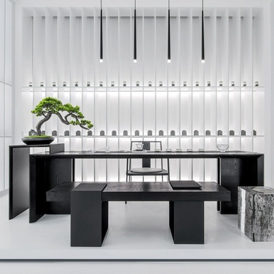 道胜设计 新中式实木泡茶桌椅