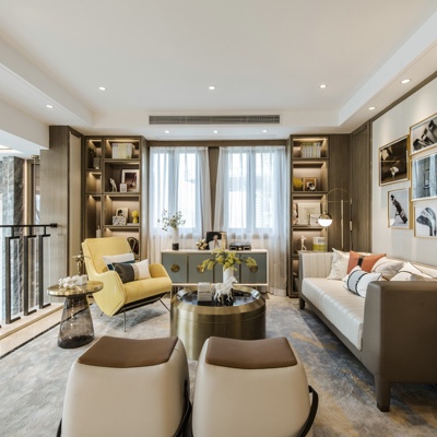 帝凯室内设计 新中式会客室