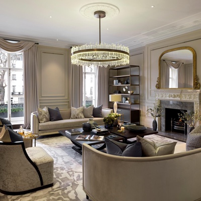 Laura Hammett设计 新古典轻奢客厅