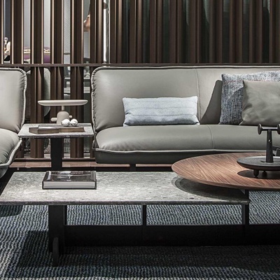 意大利Cassina品牌 现代皮革沙发茶几