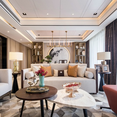 高文安设计 新中式客厅