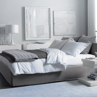 意大利MERIDIANI品牌 现代布艺双人床