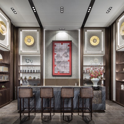 元禾大千 新中式吧台