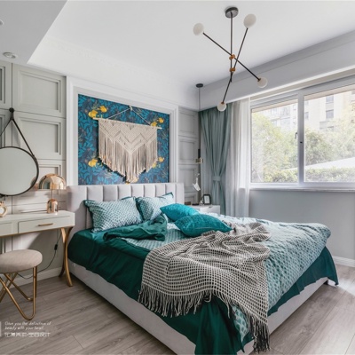 花漾美作设计 现代轻奢卧室主人房